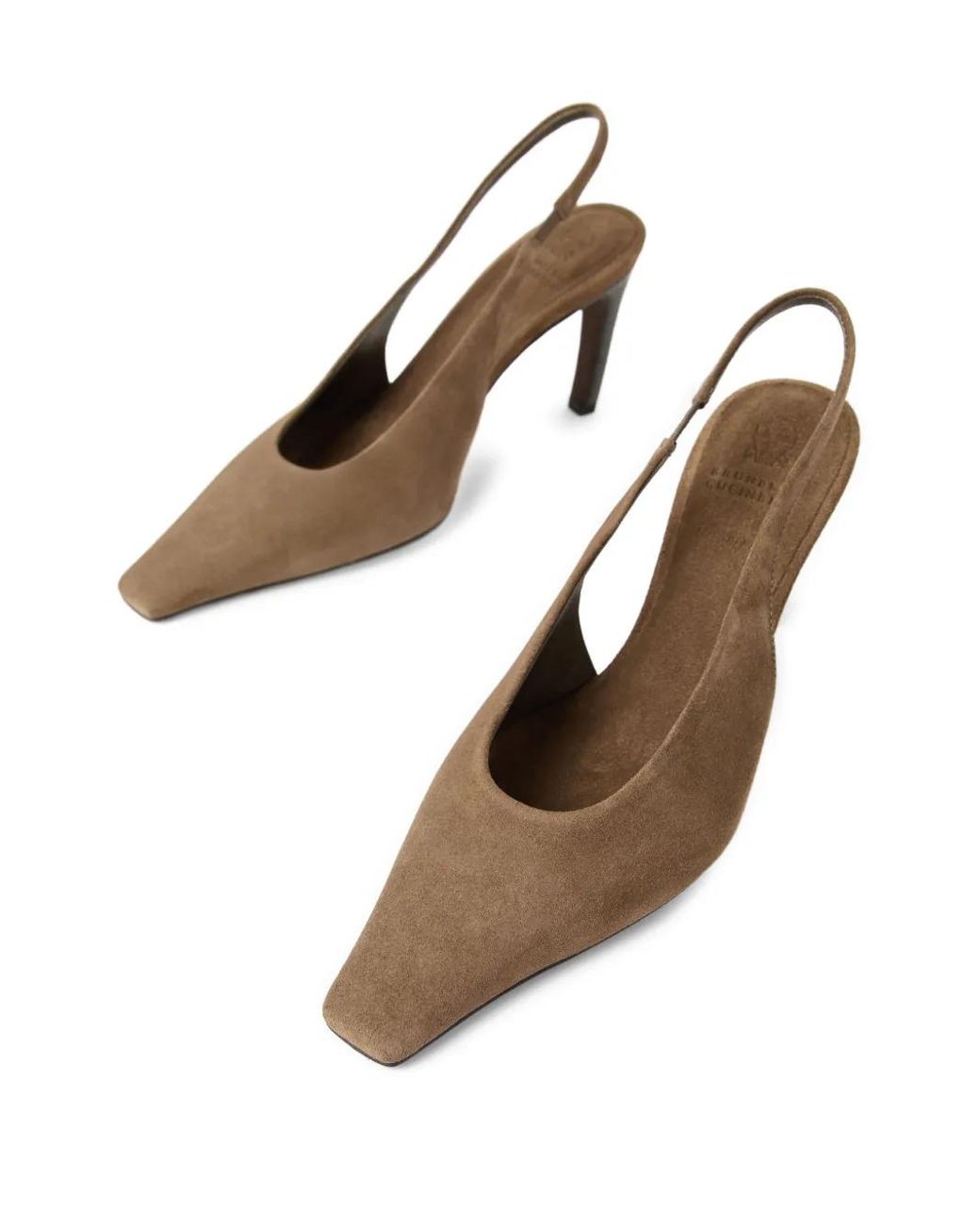 Brunello Cucinelli Brown 80mm Suede Pumps