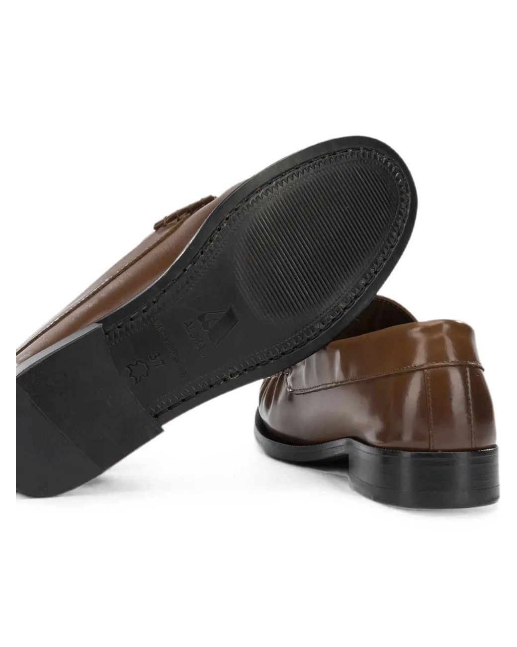 Alohas Brown Rivet Loafer