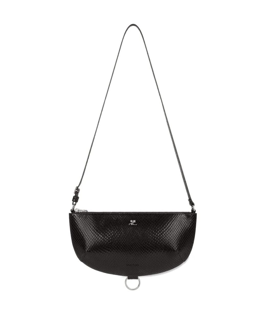 Courreges Black Holy Eclipse Viper Bag
