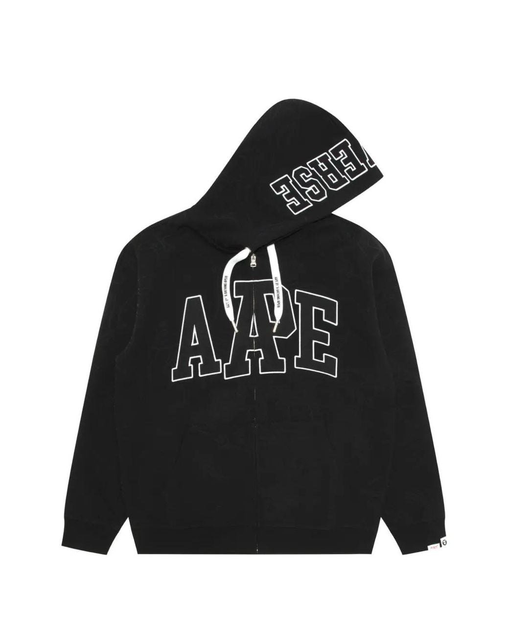 Aape By A Bathing Ape Black Zip-Up Hoodie for men