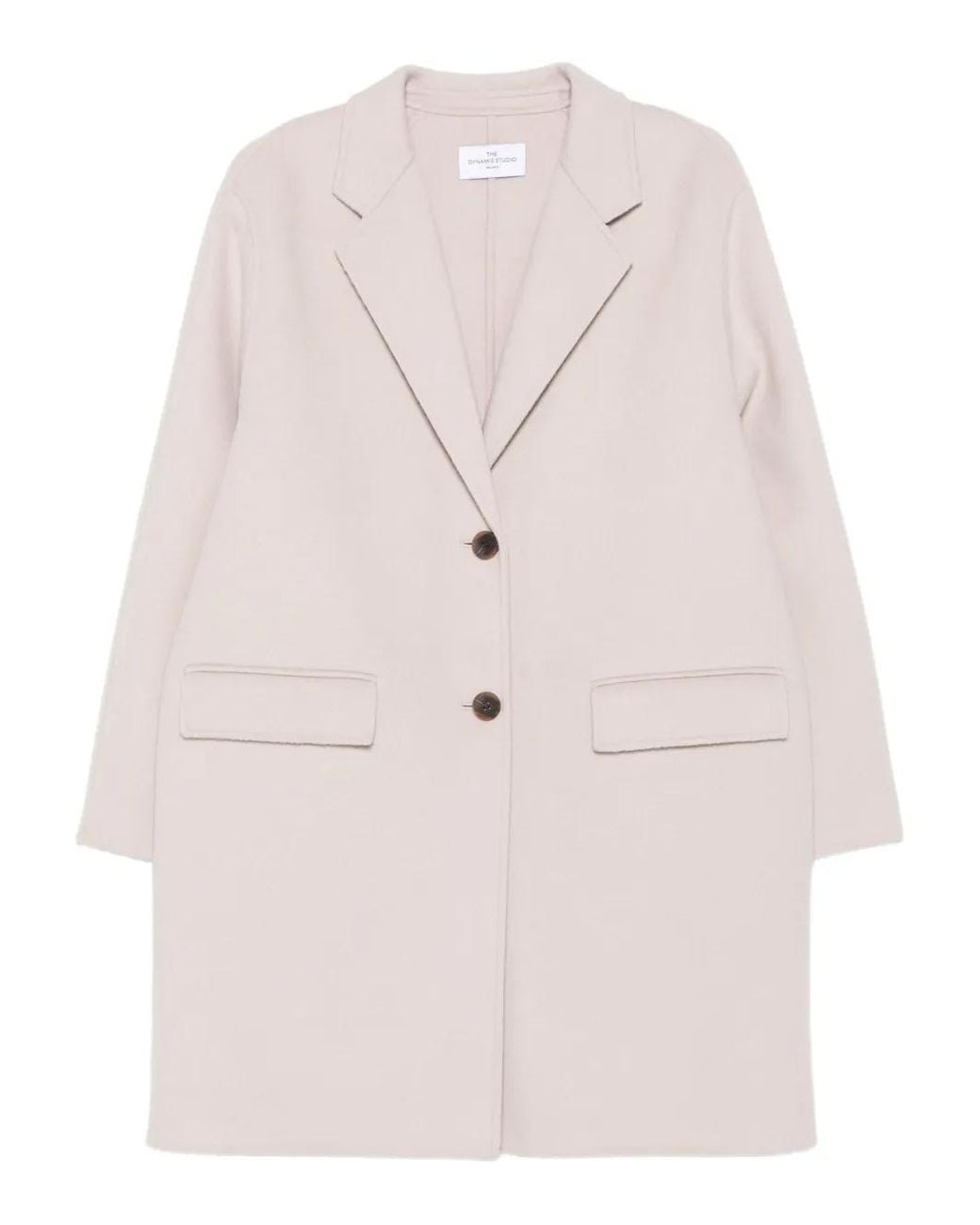 The Dynamis Studio Pink Button-Fastening Patch-Pocket Coat