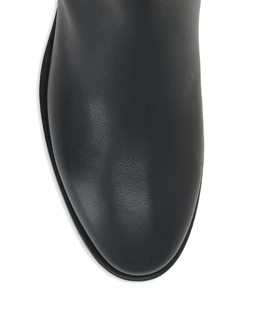 Santoni Black Buckle-Detail Knee-High Boots