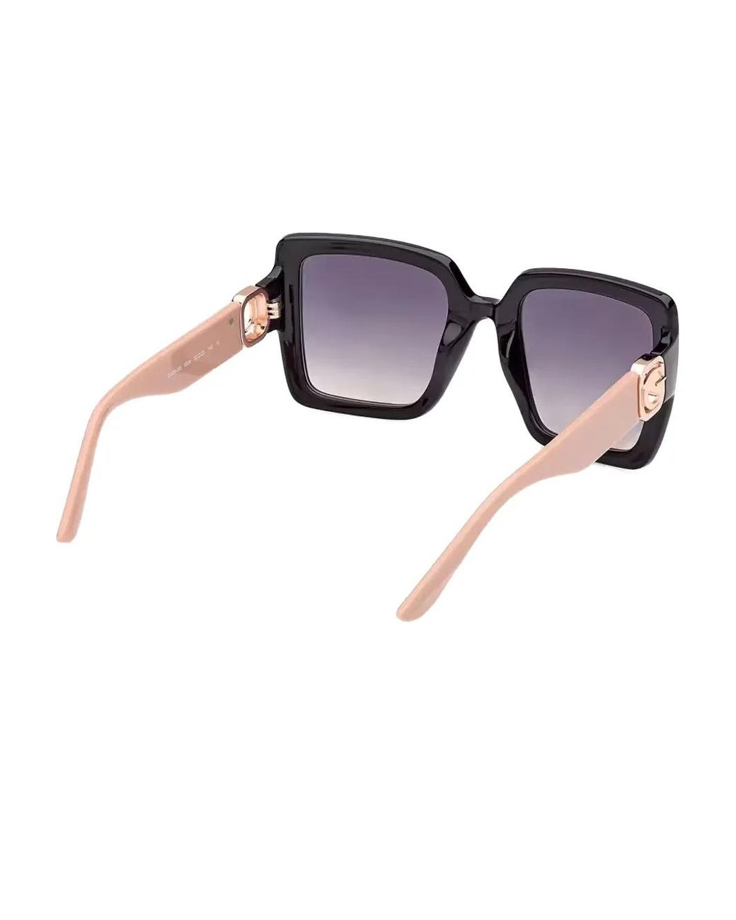 GUESS EYEWEAR Pink Logo-Plaque Square-Frame Sunglasses