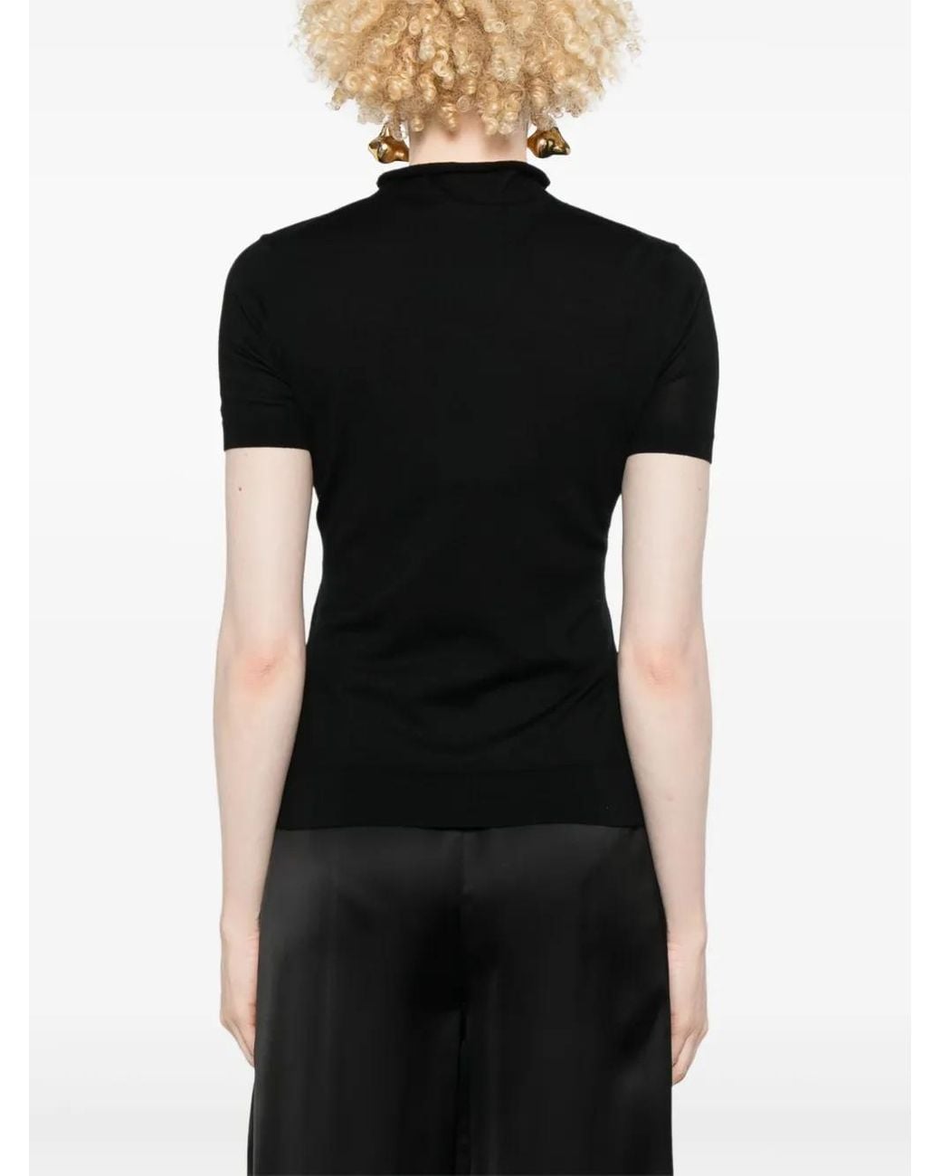 Ralph Lauren Black Knitted T-Shirt