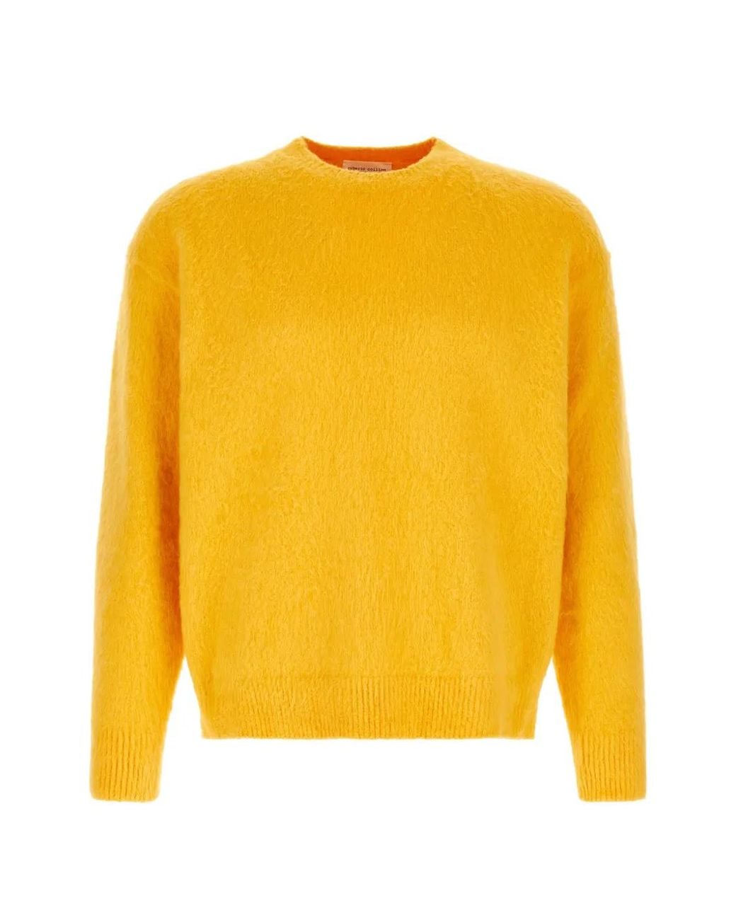Roberto Collina Yellow Dropped-Shoulder Crew-Neck Sweater for men