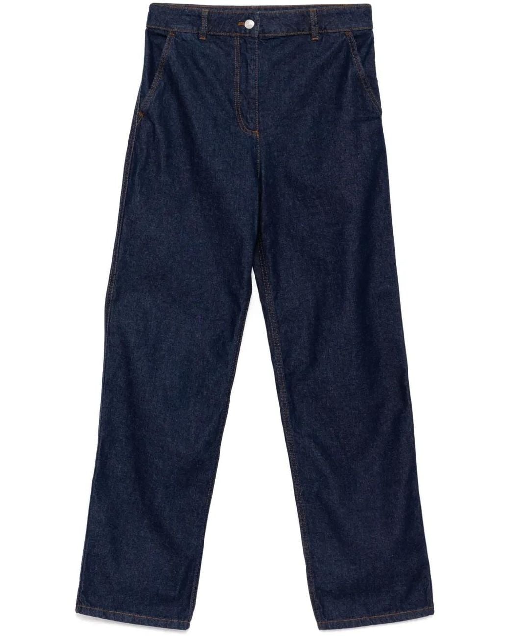 Maison Kitsuné Blue Straight-Leg Jeans