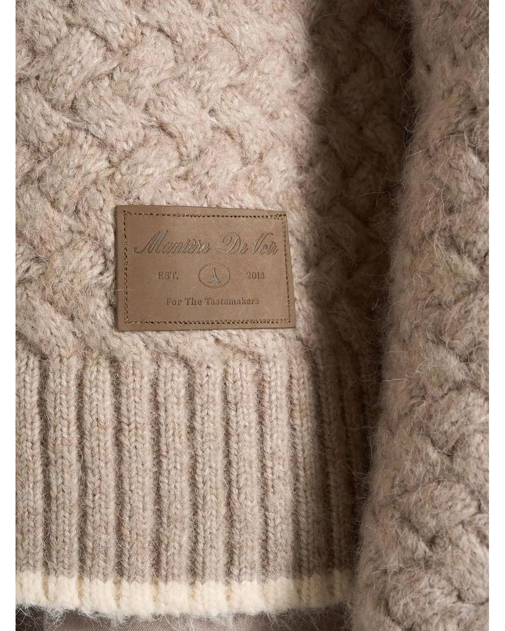 Manière De Voir Natural Pull Soren En Maille Gaufrée