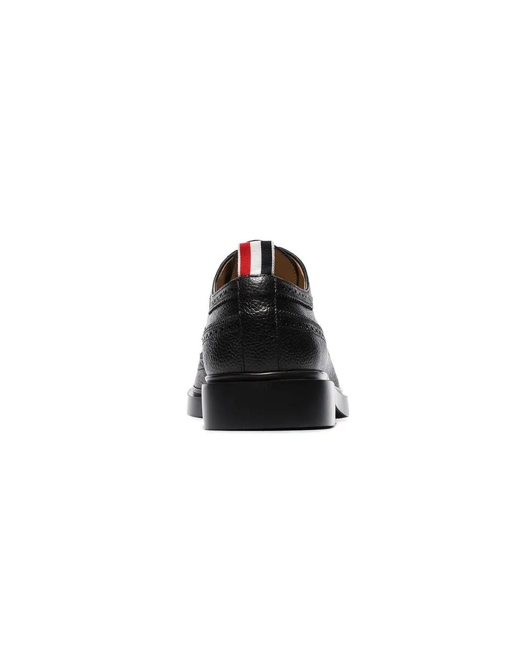 Thom Browne Black Rubber Sole Brogue for men