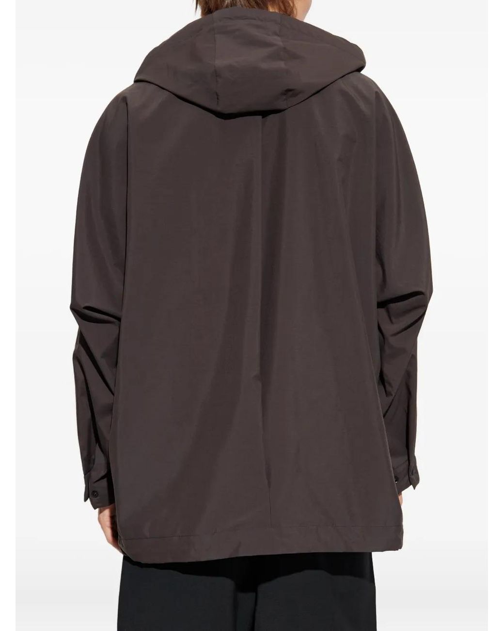 Homme Plissé Issey Miyake Gray Hooded Jacket for men
