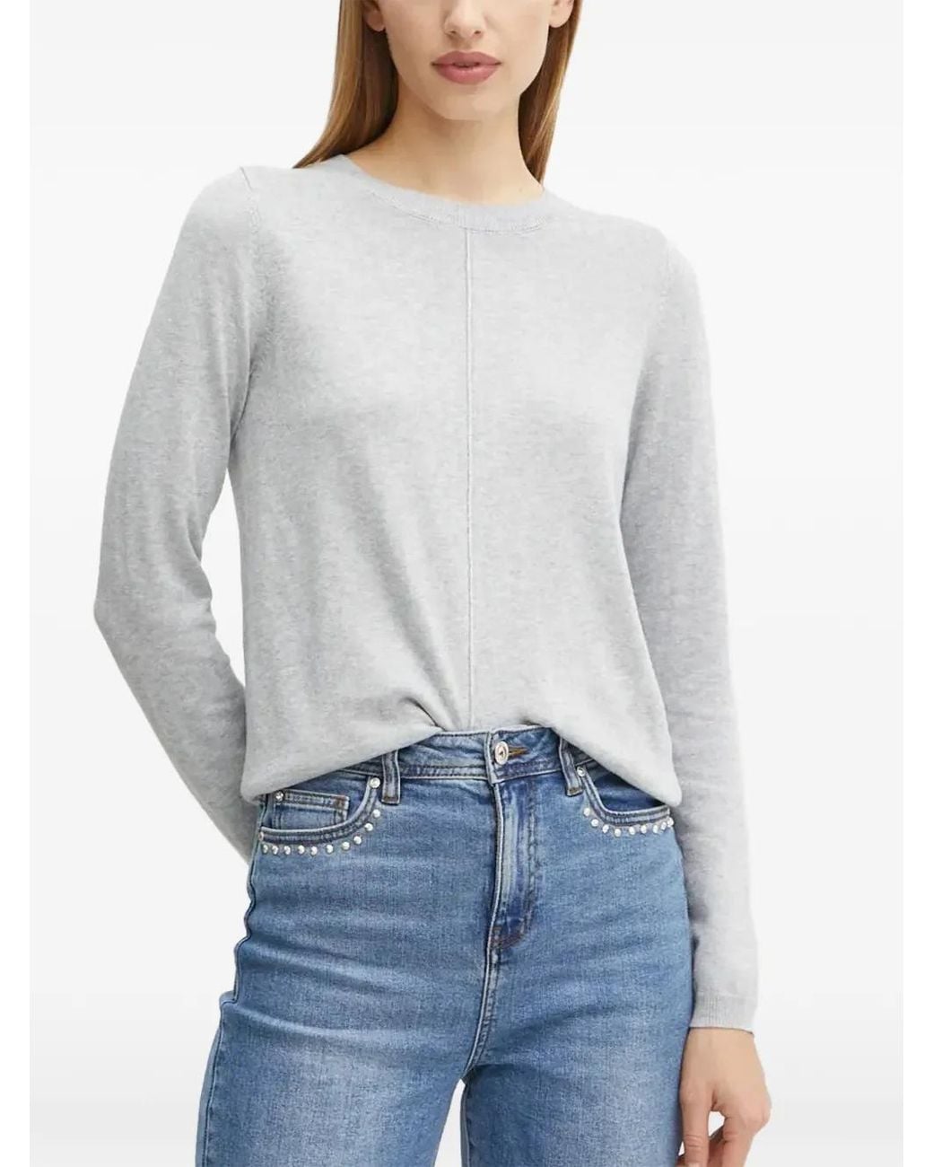 Morgan Natural Button-Back Sweater