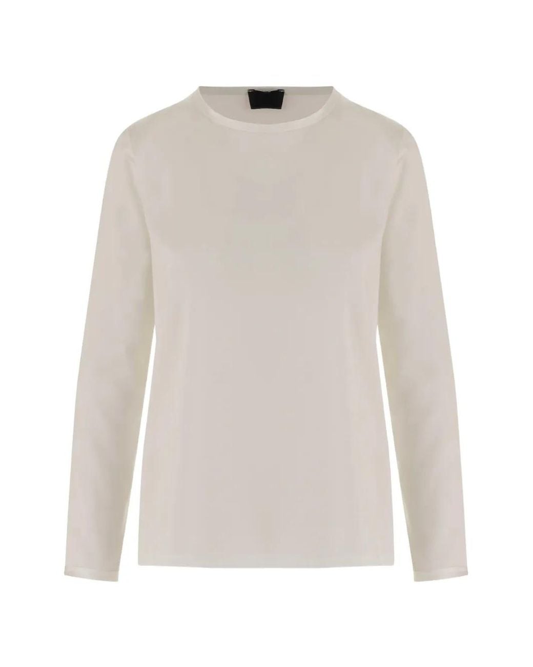 F.it White Long-Sleeve Crew-Neck Sweater