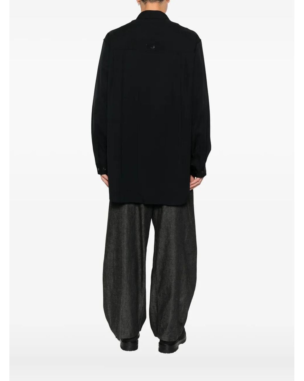 Y-3 Black Buttoned Pocket Shirt for men