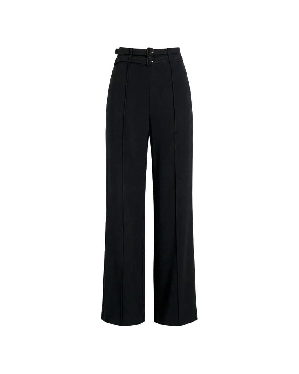 Cinq À Sept Black Pantalon Maelor À Double Ceinture