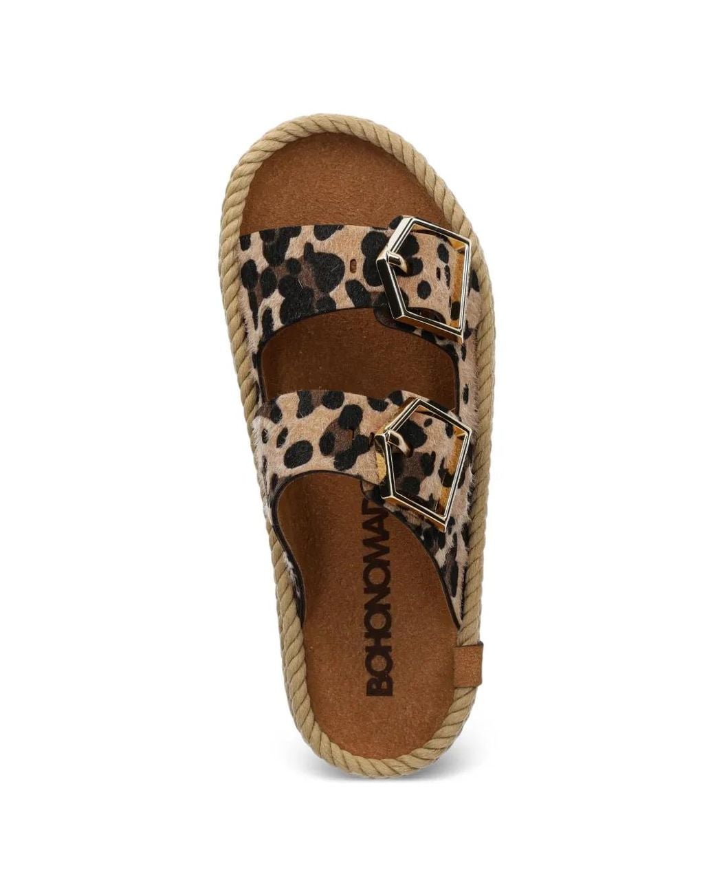 Bohonomad Natural Leopard-Print Buckle-Fastening Espadrilles