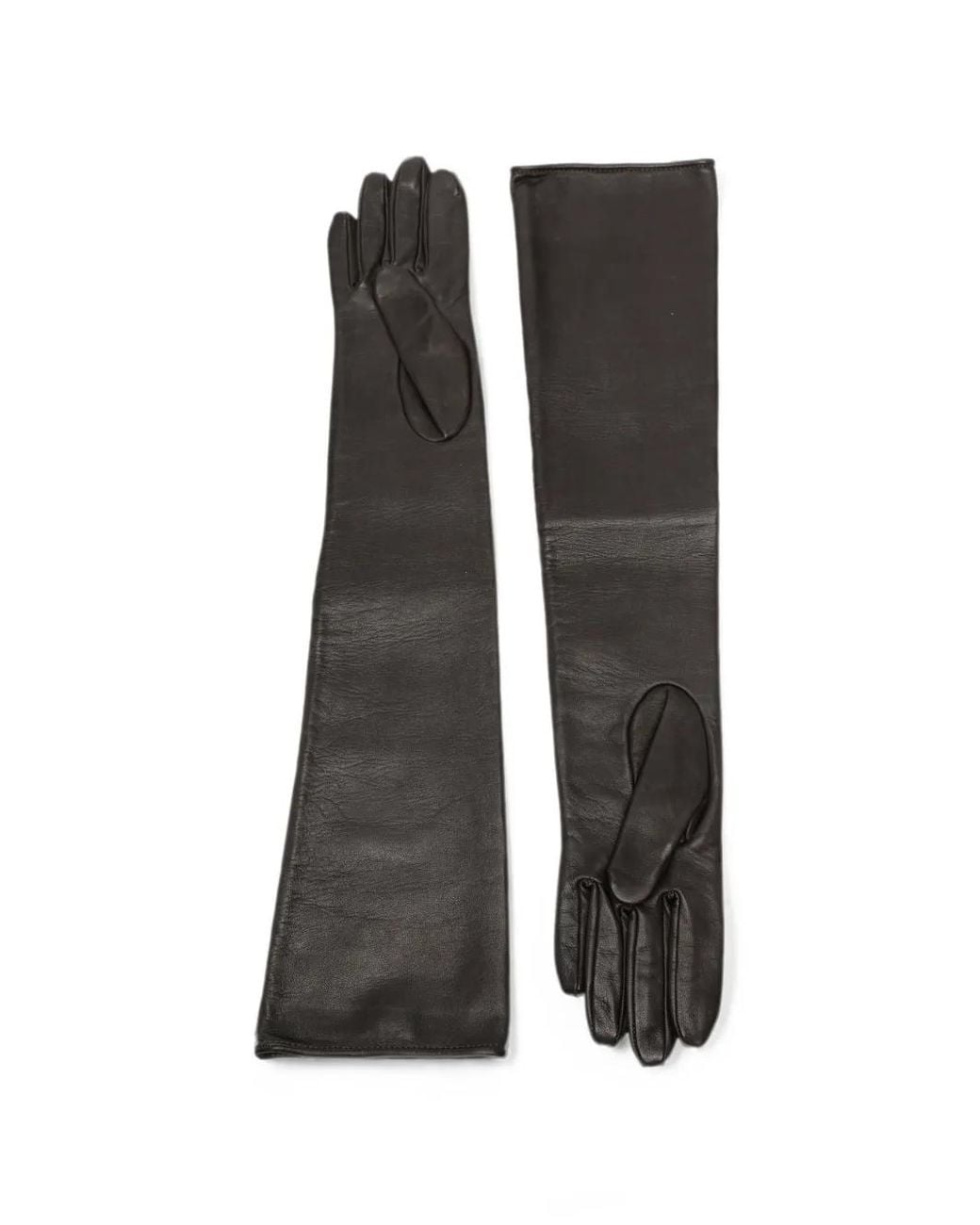 Manokhi Black Leather Gloves