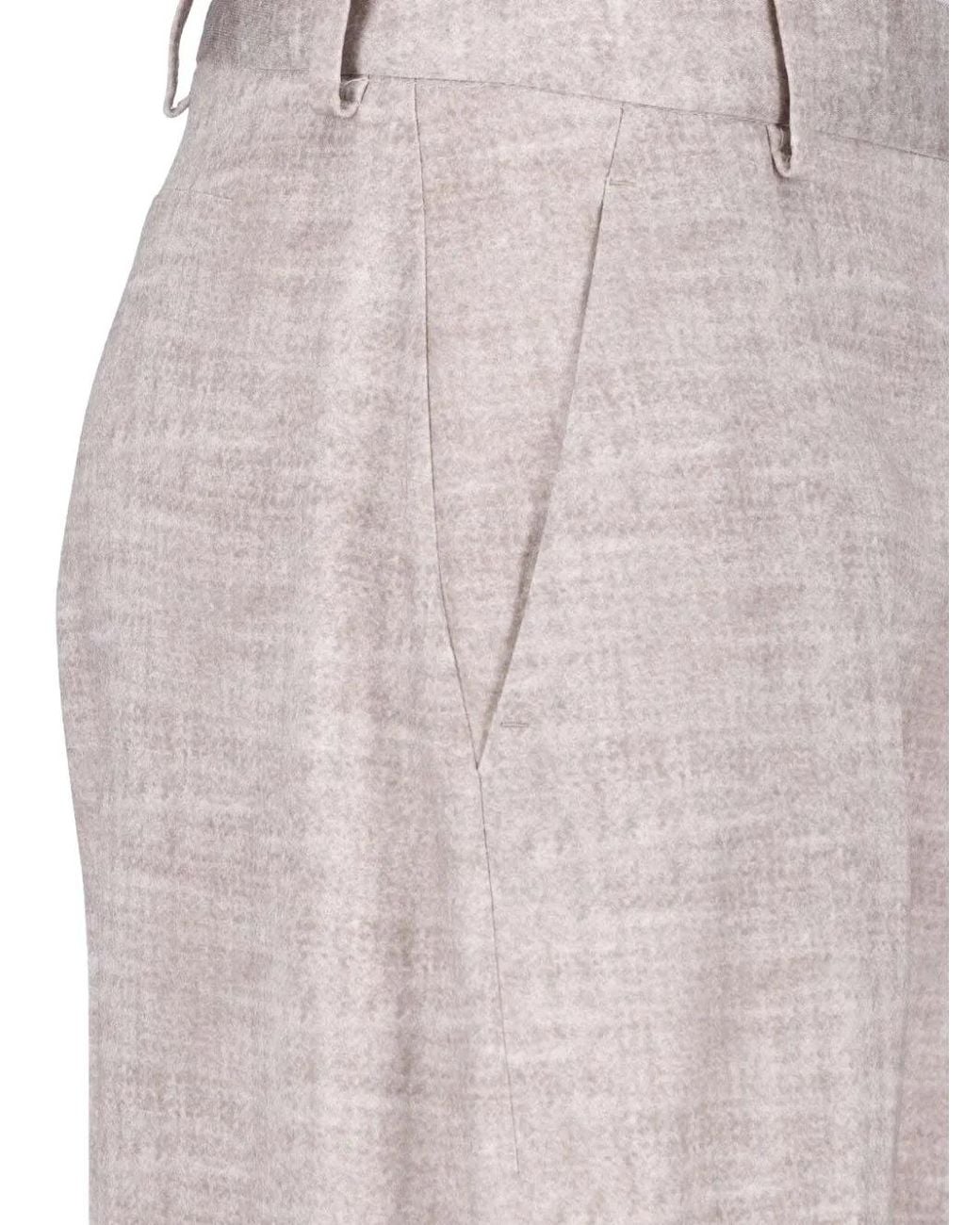 Ermanno Scervino Pink Wide-Leg Pressed-Crease Tailored Trousers