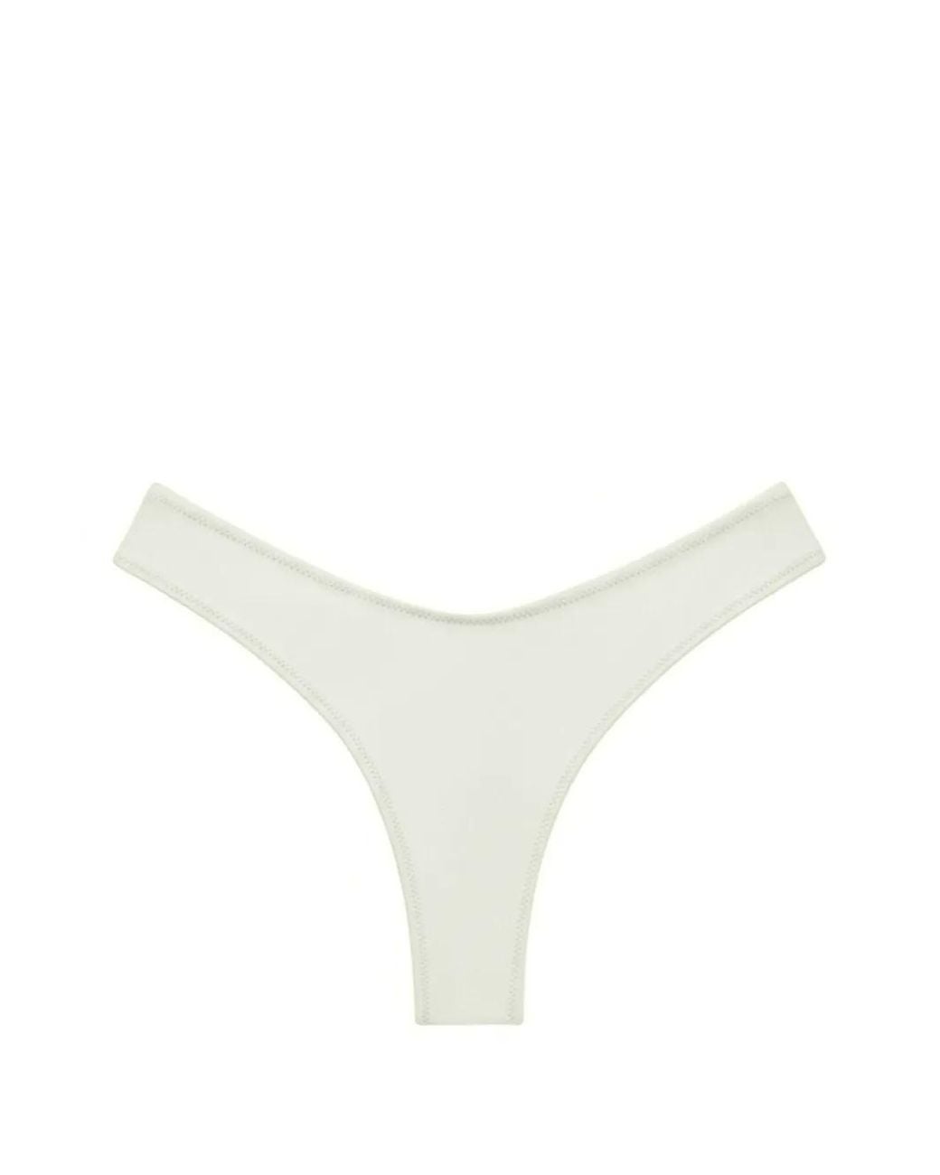 Montce White Bas De Bikini Lulu À Fronces