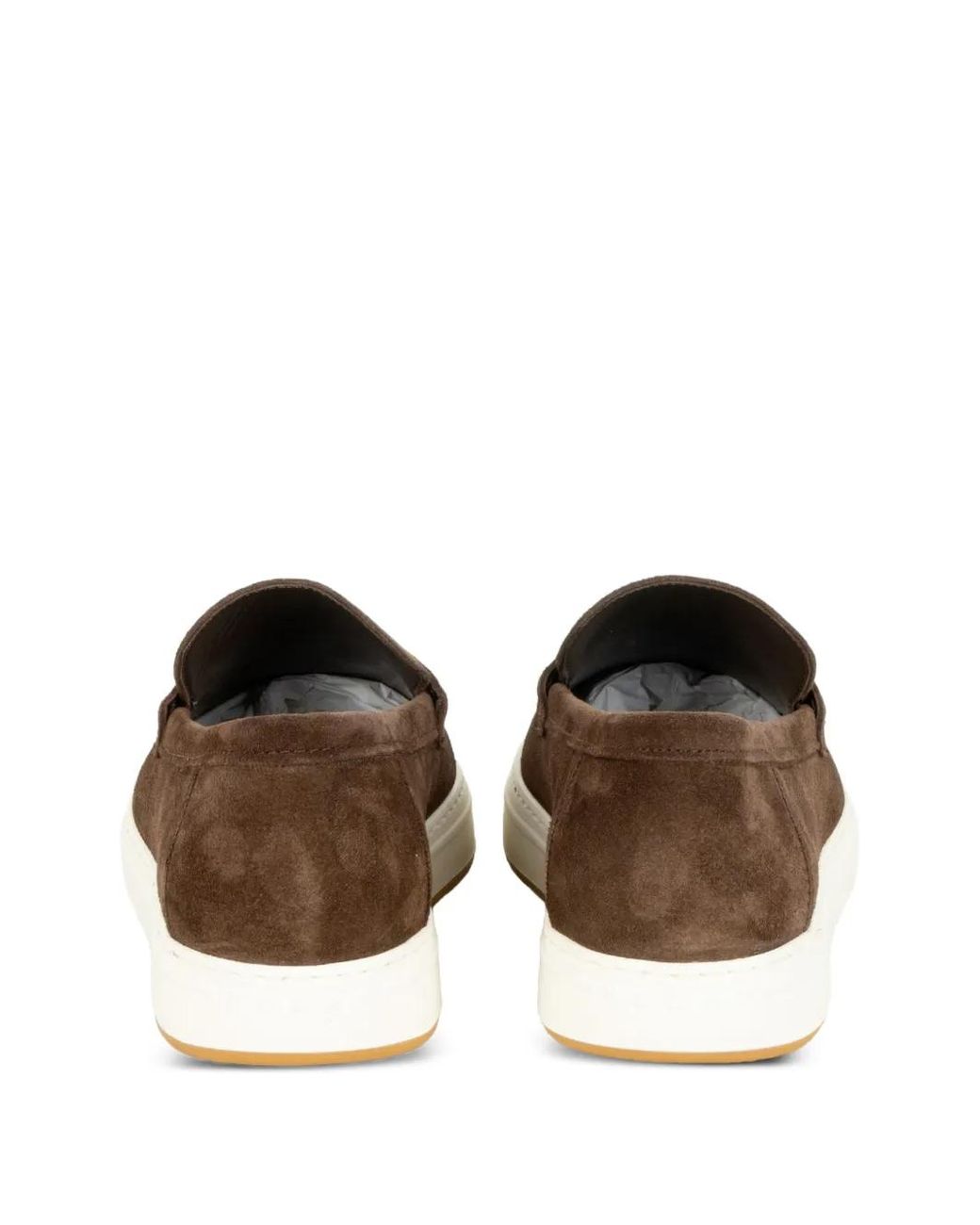 Hogan Brown H-Tv Boat Loafers for men