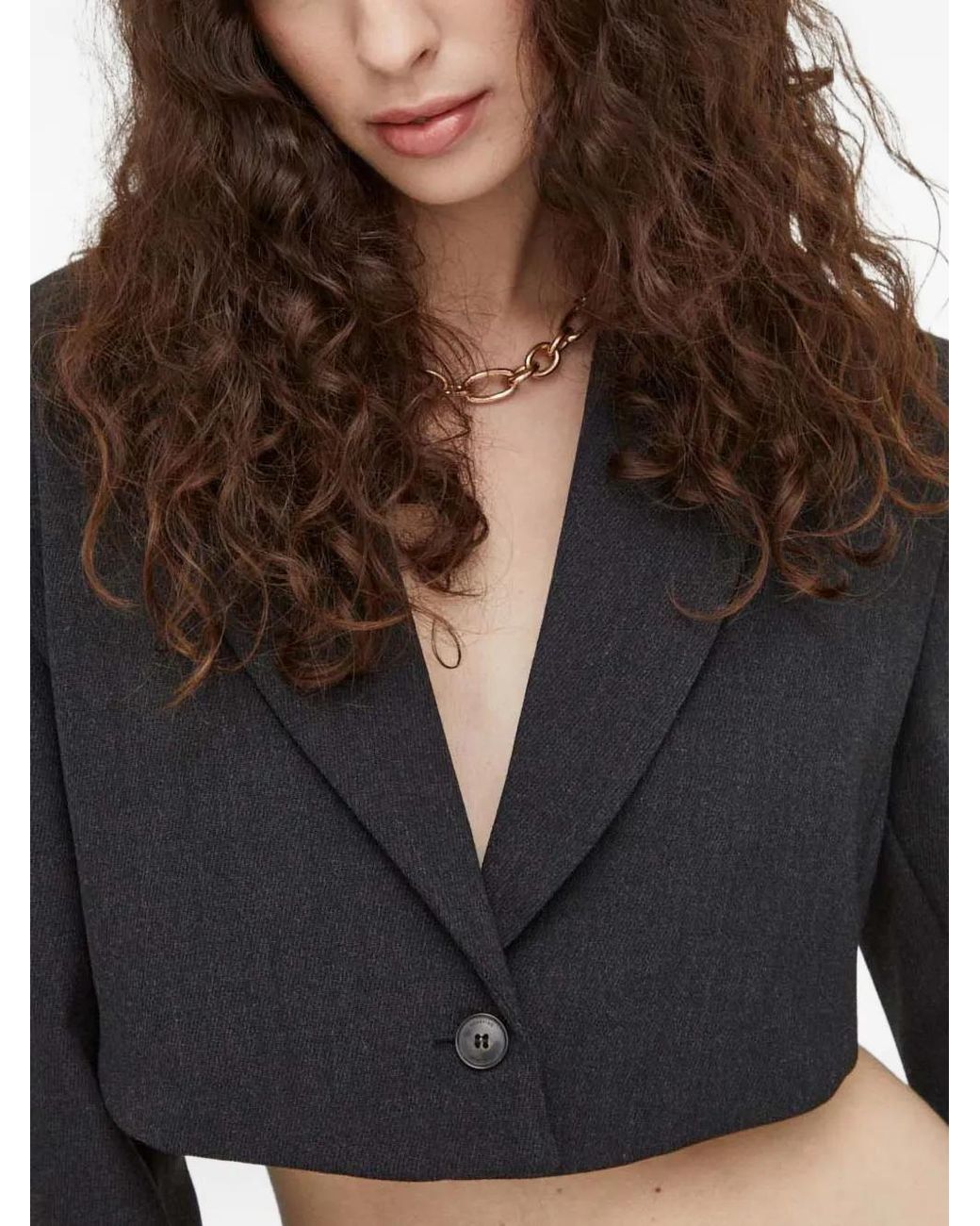 Herskind Blue Buttoned Bolero Top