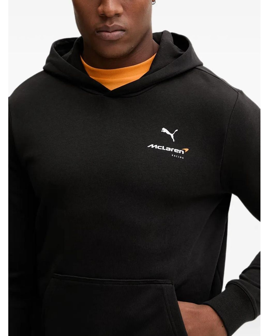 PUMA Black Hoodie Mclaren À Logo Imprimé for men