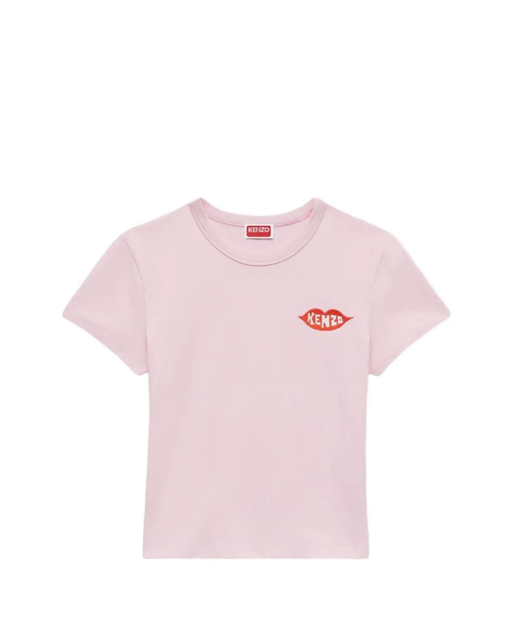 KENZO Pink Embroidered T-Shirt