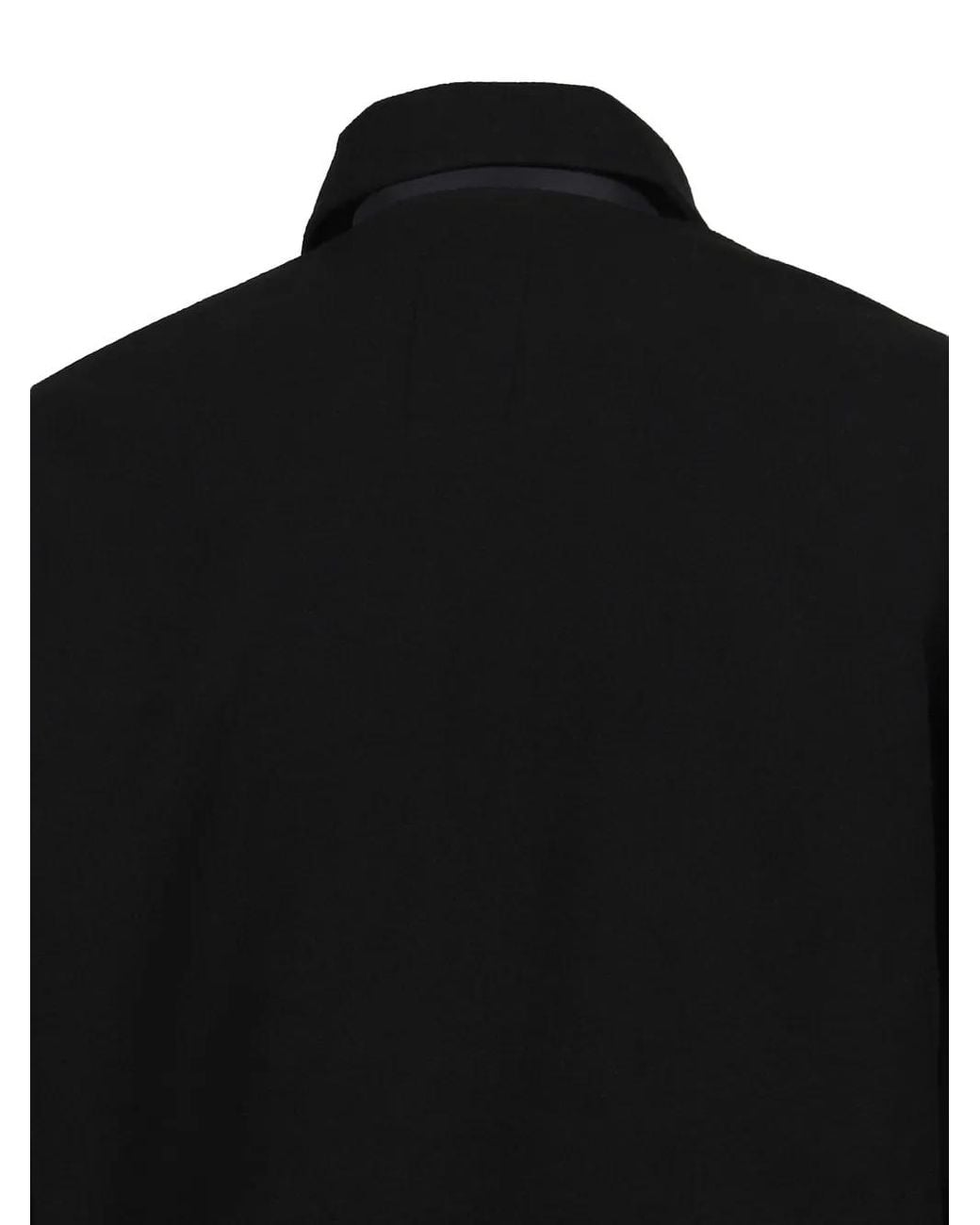 GR10K Black Zip-Fastening Jacket for men