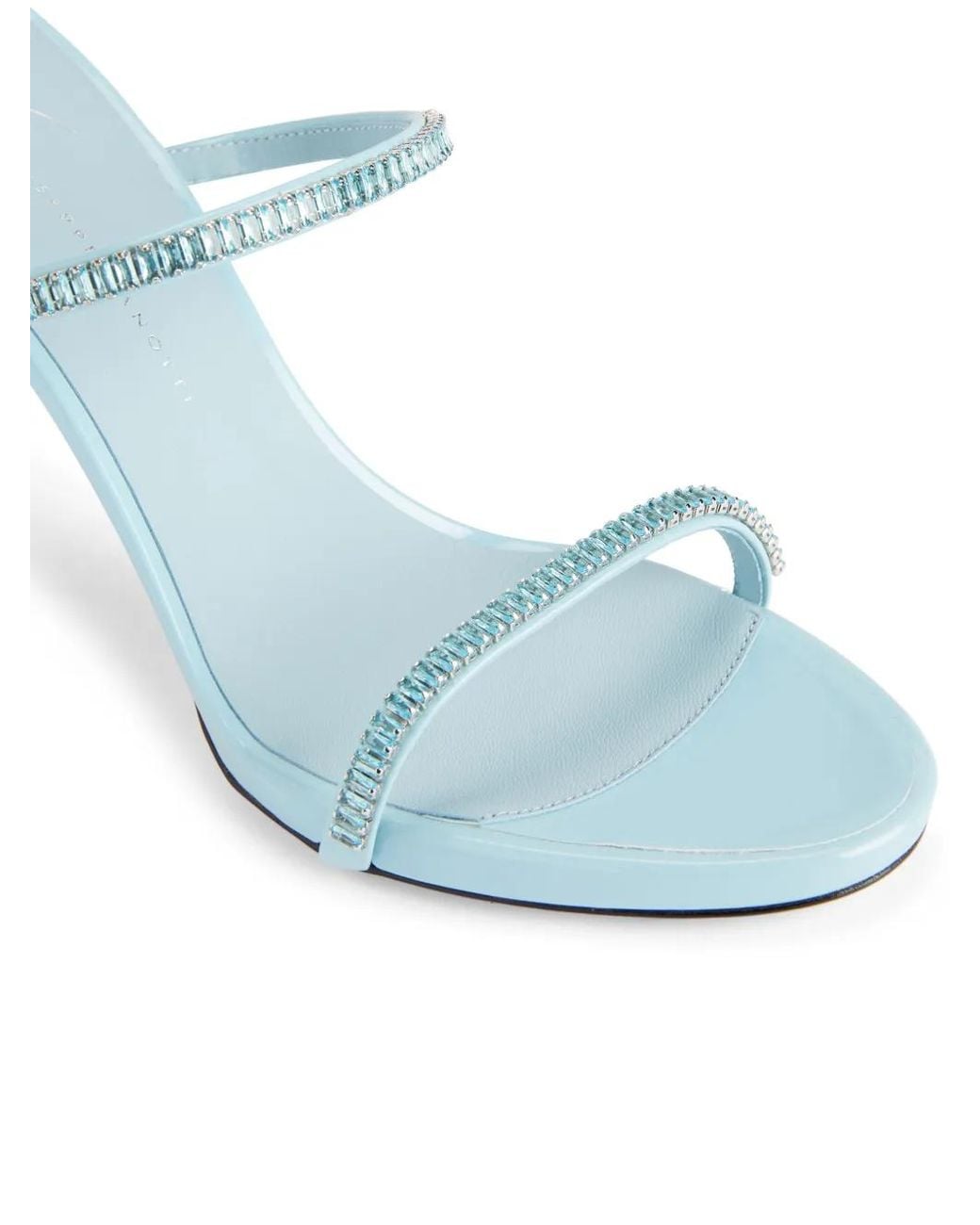 Giuseppe Zanotti Blue Iride Crystal 90Mm Sandals