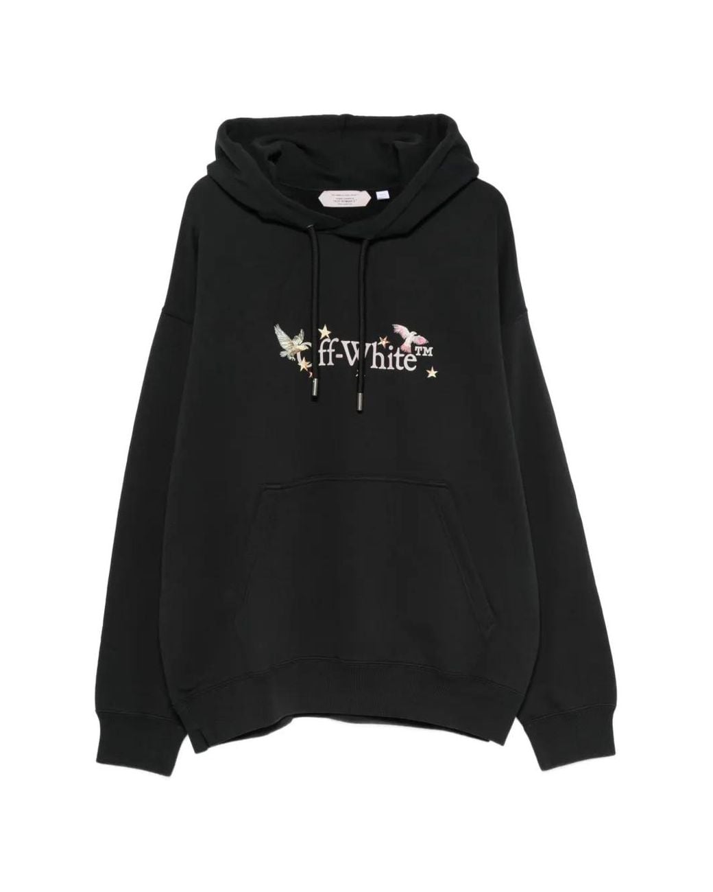 Off-White c/o Virgil Abloh Black Hoodie À Logo Imprimé