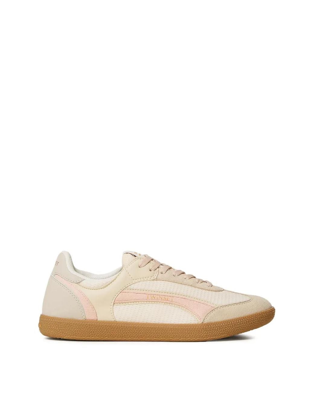 Twinset White Fessura Trainers With Inserts