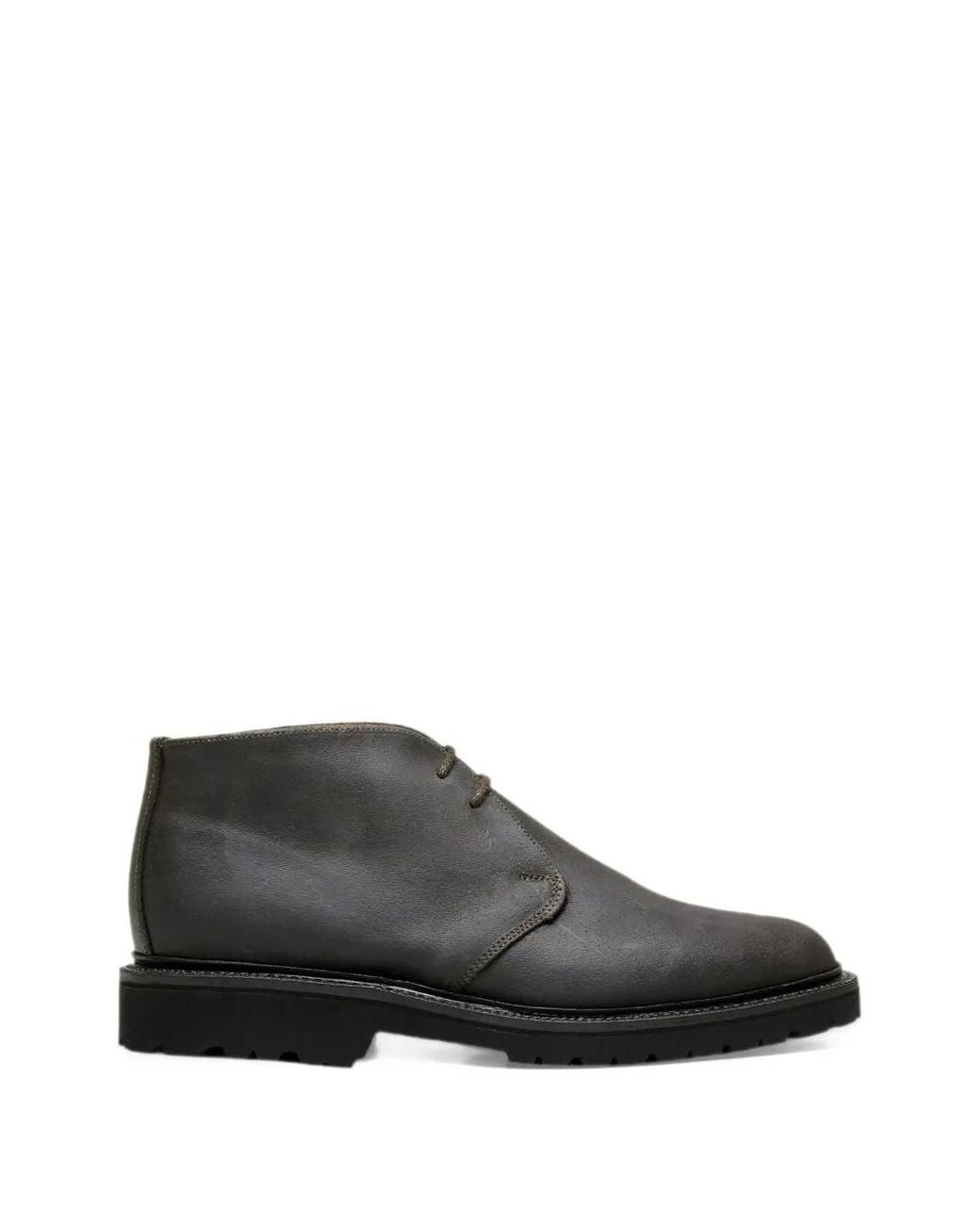 Sanders Black Niall Lace-Up Ankle Boots for men