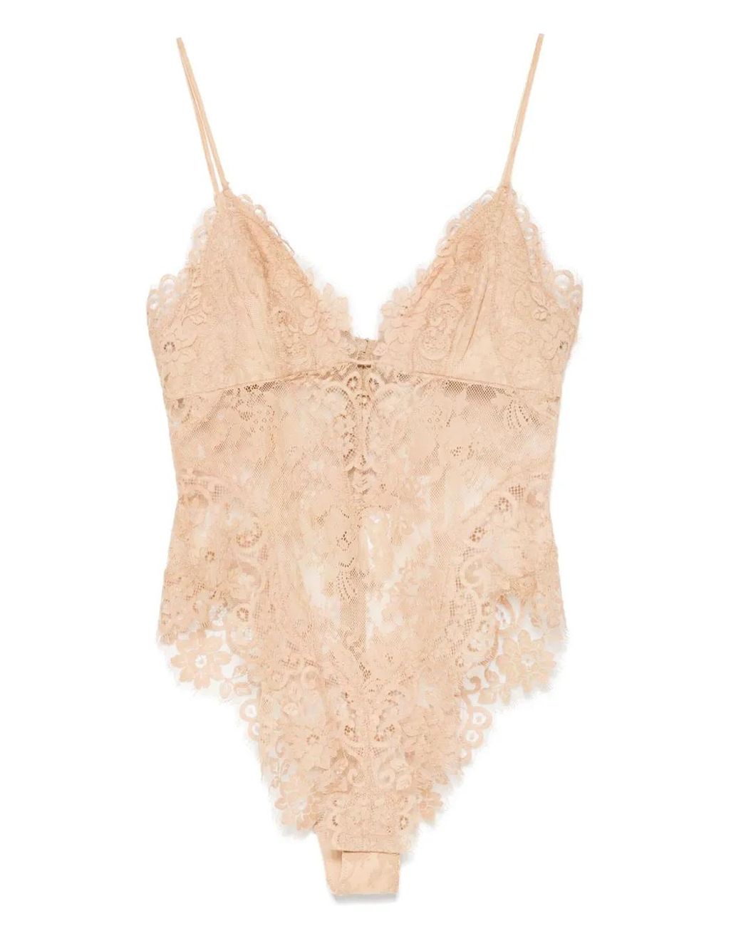 Zimmermann Natural Lace Teddy Bodysuit