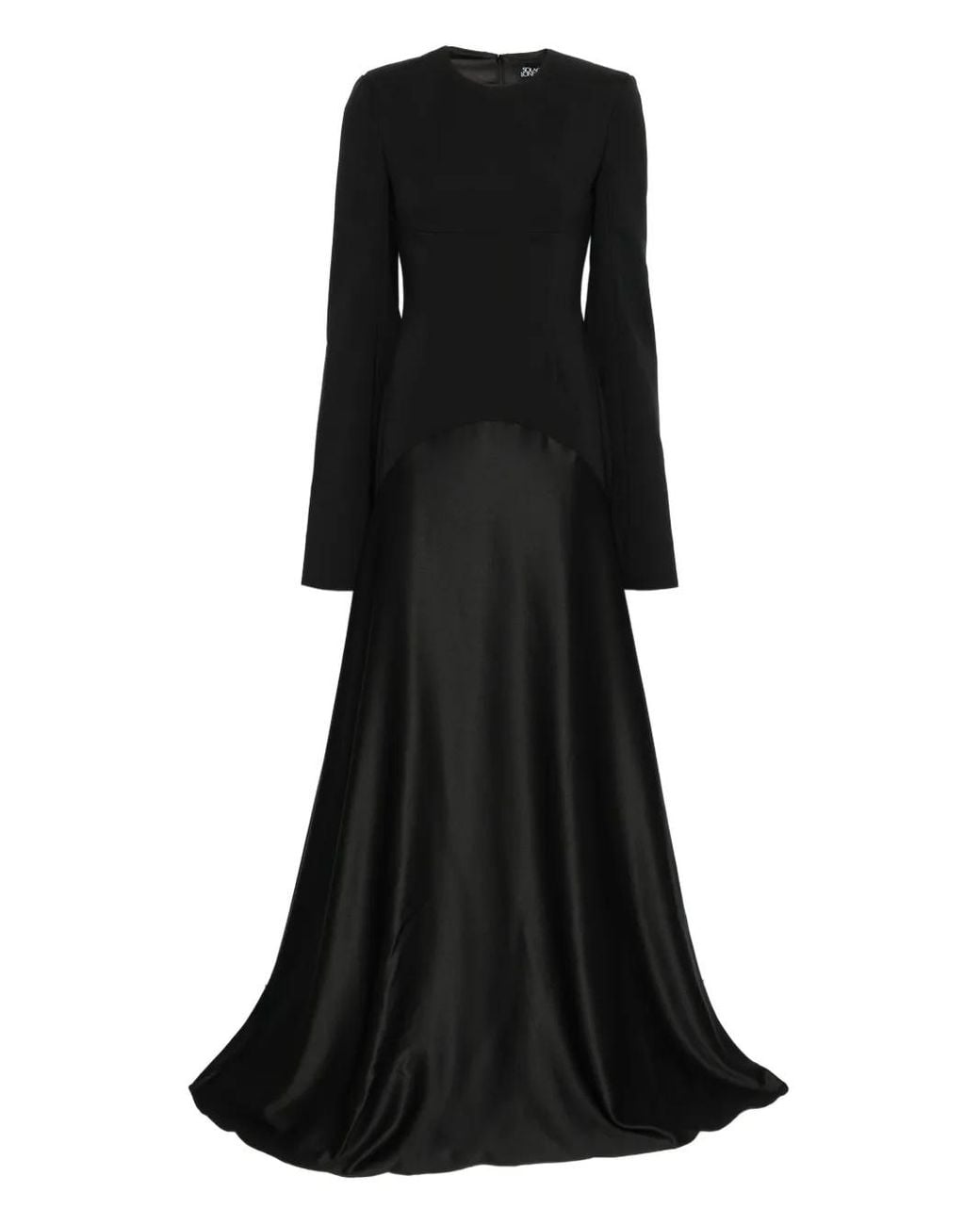 Solace London Black Claudine Maxi Dress