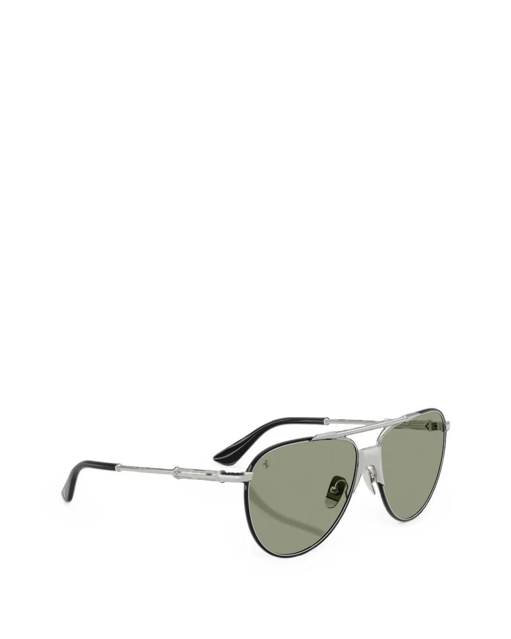 Ferrari Green Pilot-Frame Sunglasses for men