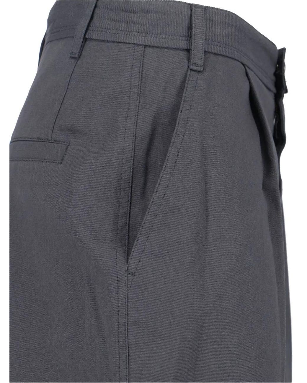 Low Classic Blue High-Rise Trousers