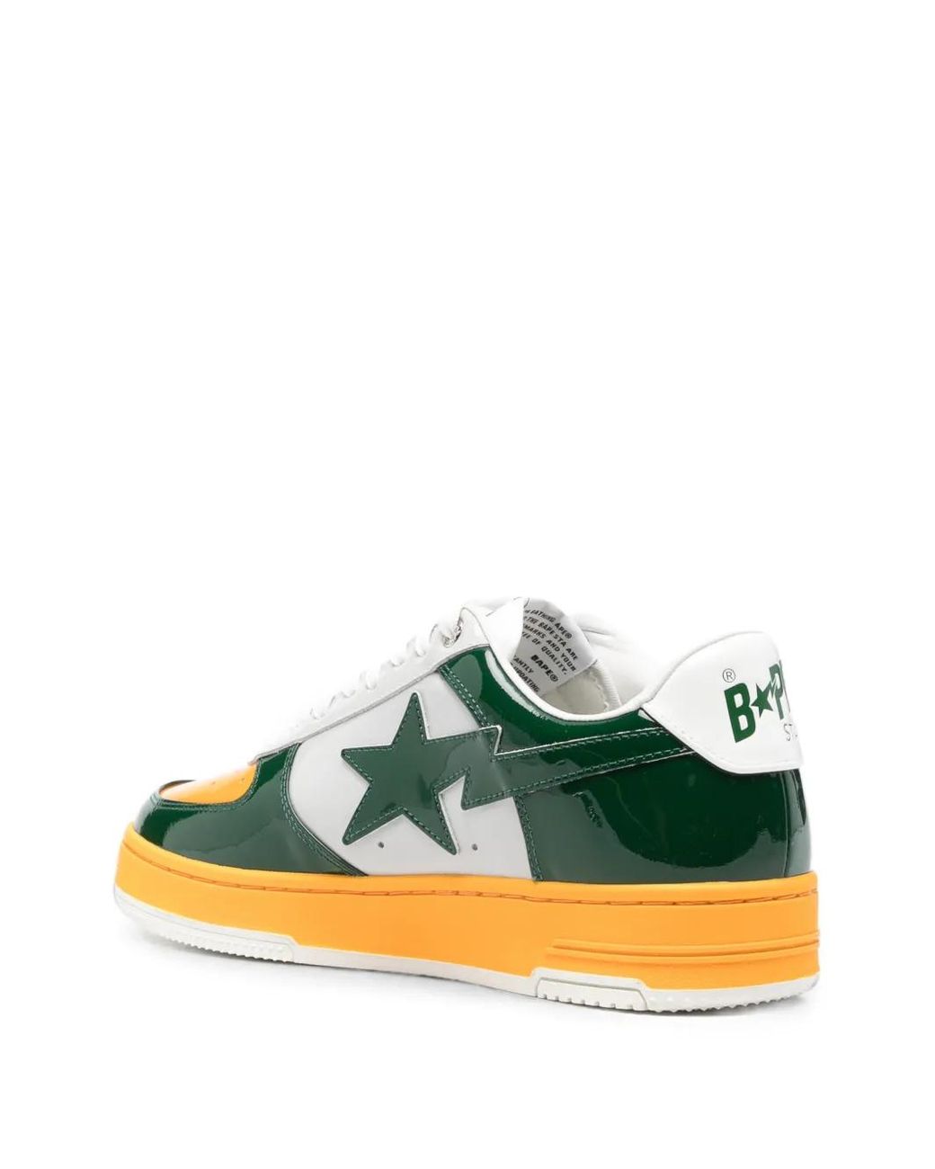 A Bathing Ape Green Bape Sta Sneakers for men