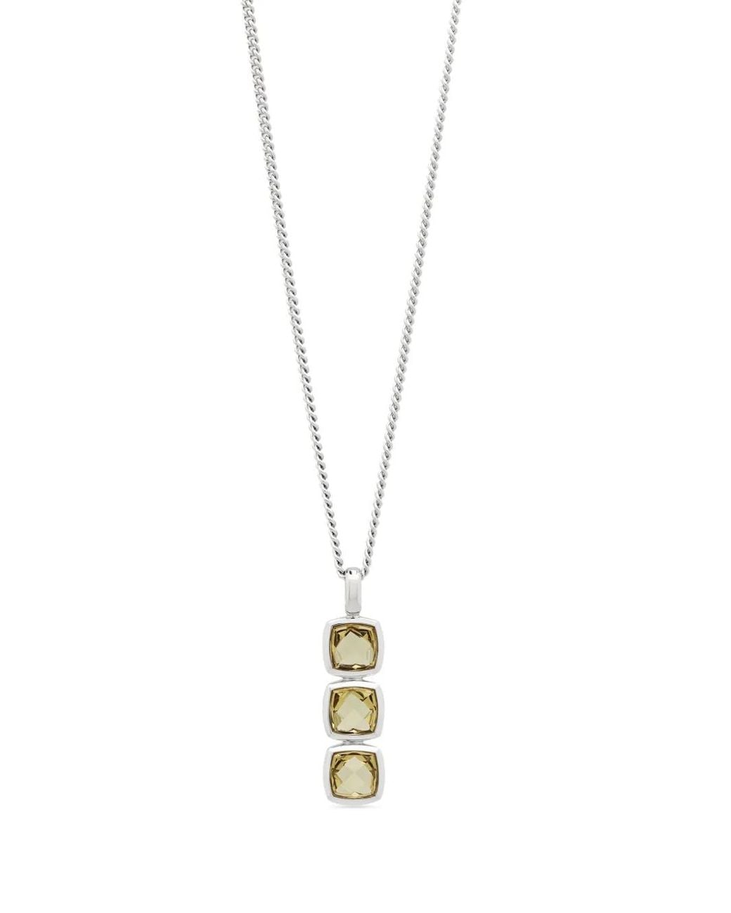 Tom Wood Metallic Athena Pendant Necklace