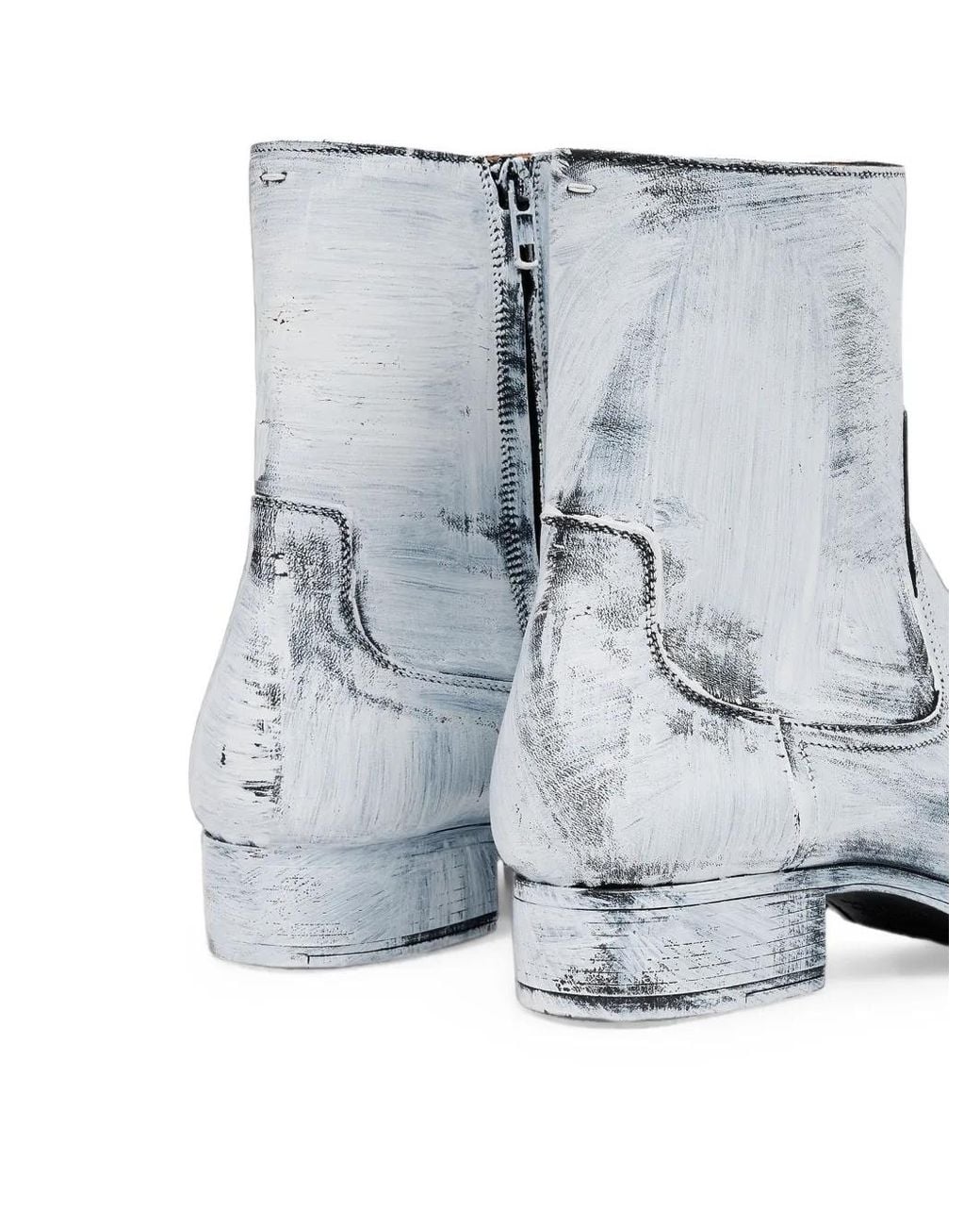 Maison Margiela White Float Ankle Boots Bianchetto for men