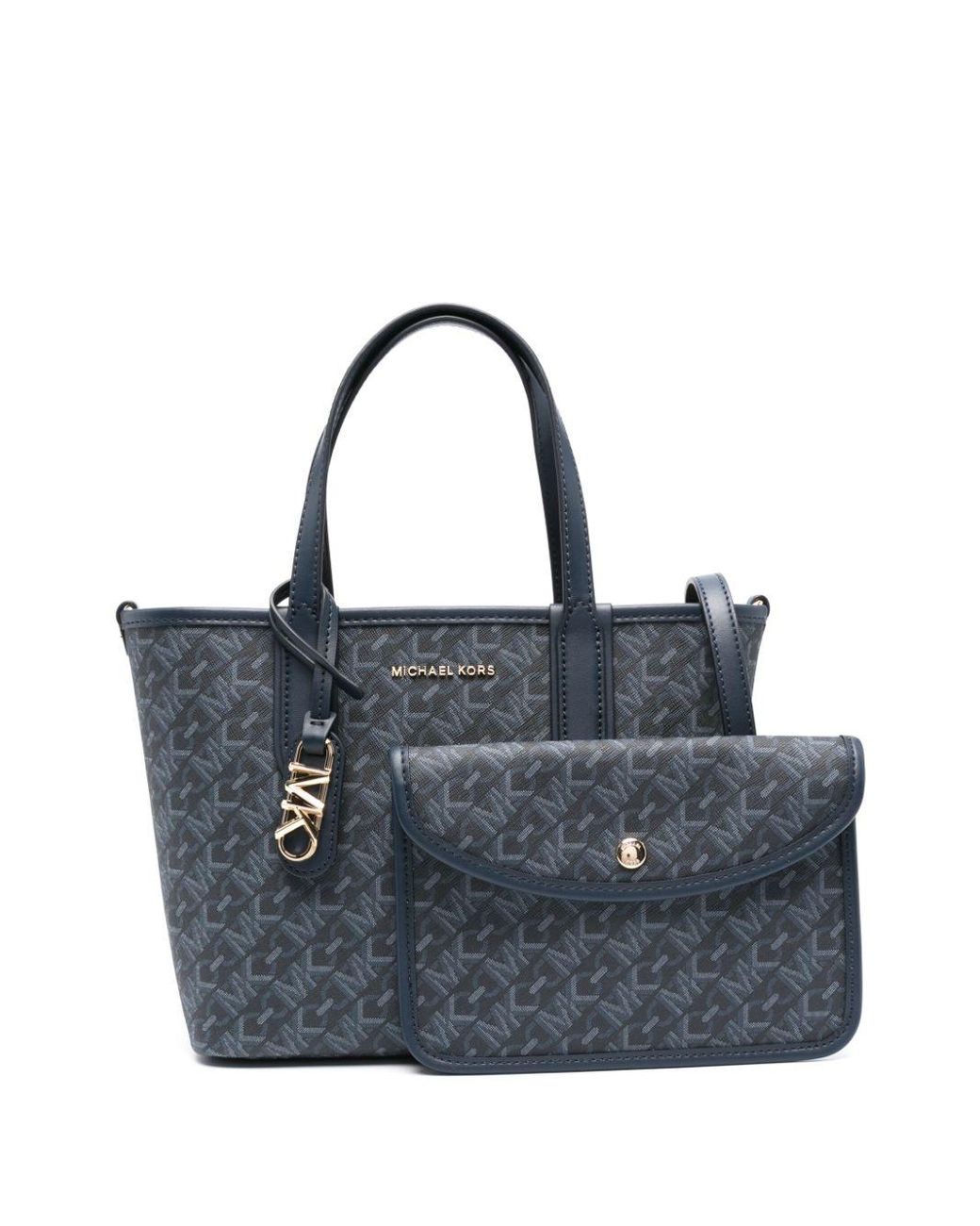 Michael kors blue online tote