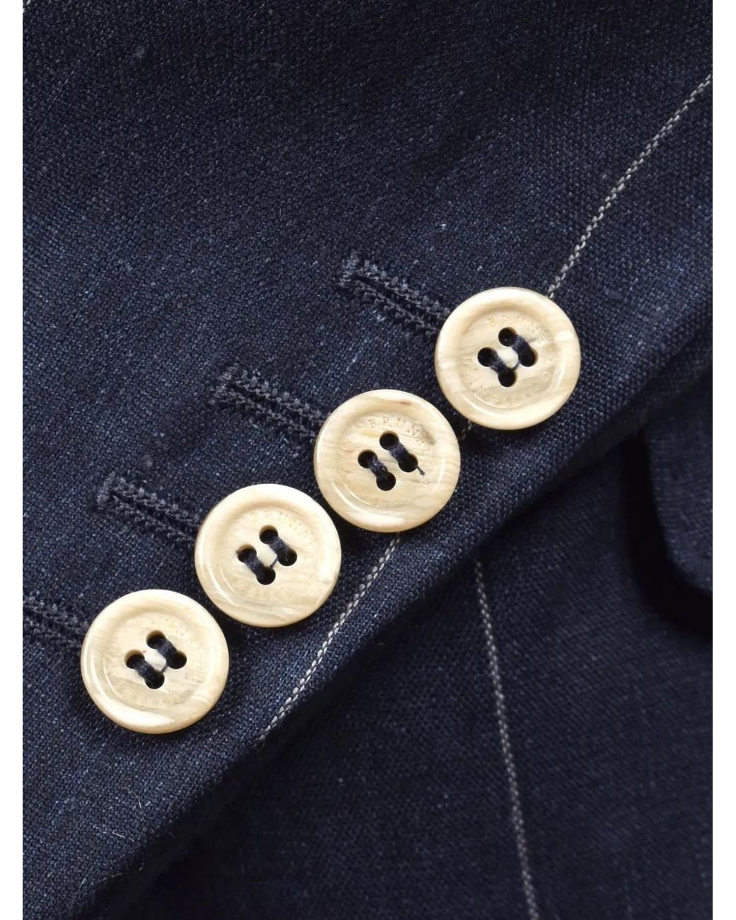 Brunello Cucinelli Blue Striped Suit for men
