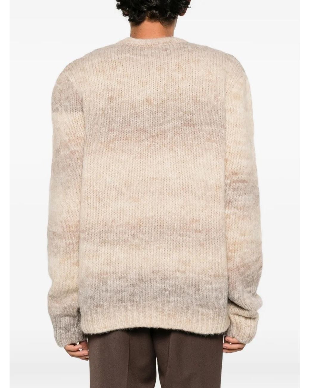 A.P.C. Natural Gradient-Effect Knitted Sweater for men