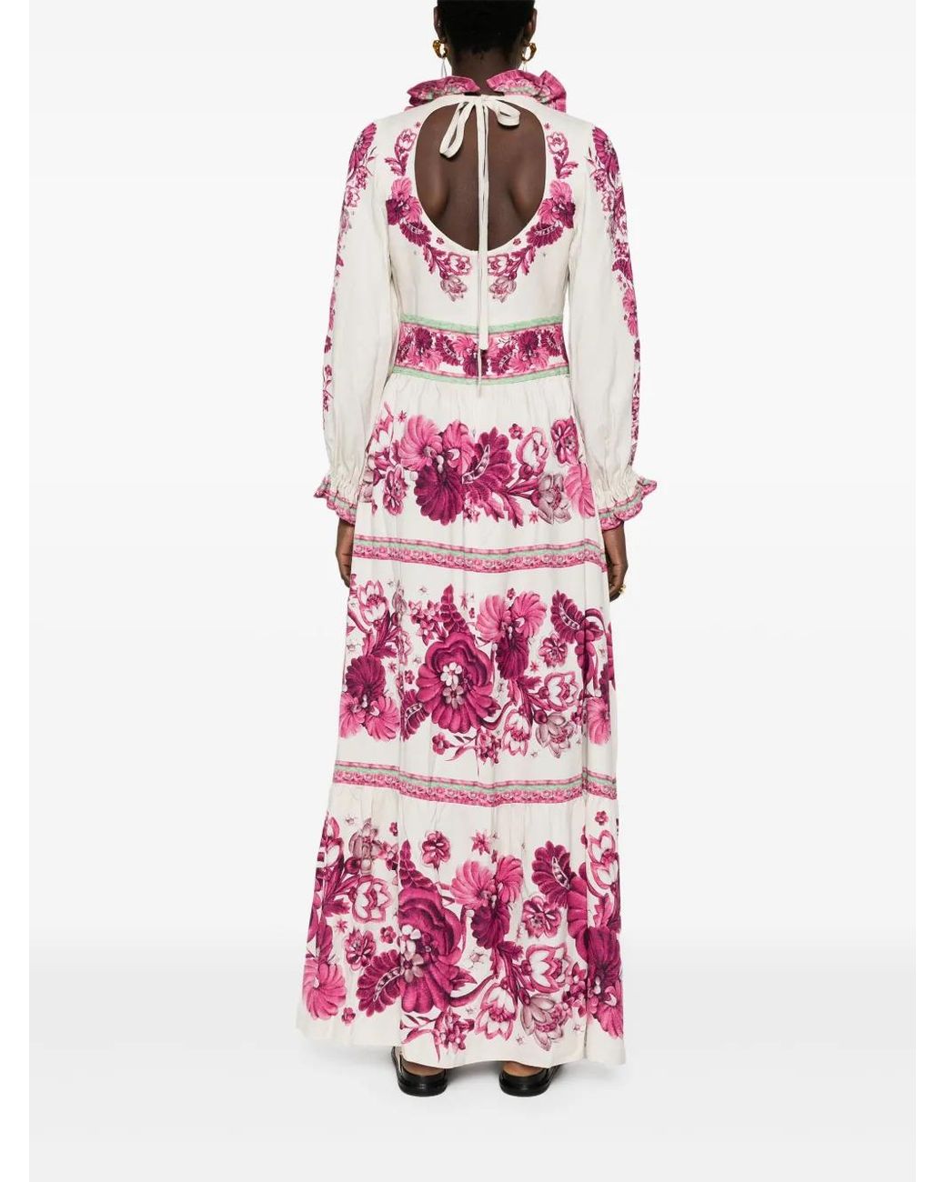 LaDoubleJ White Reina Crepe Maxi Dress
