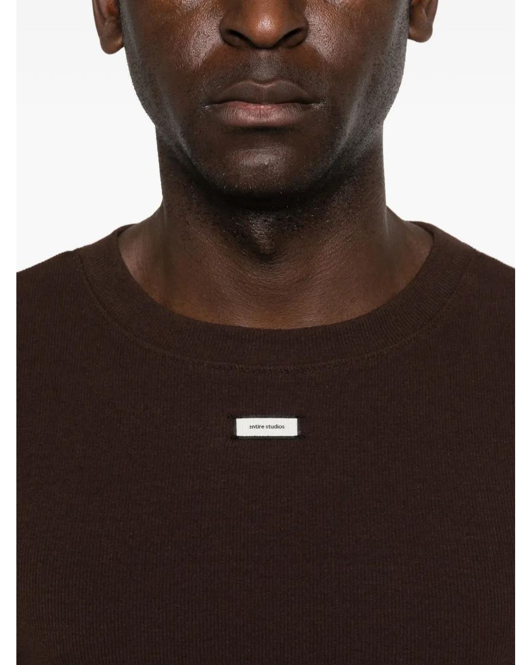 Entire studios Brown T-Shirt À Logo