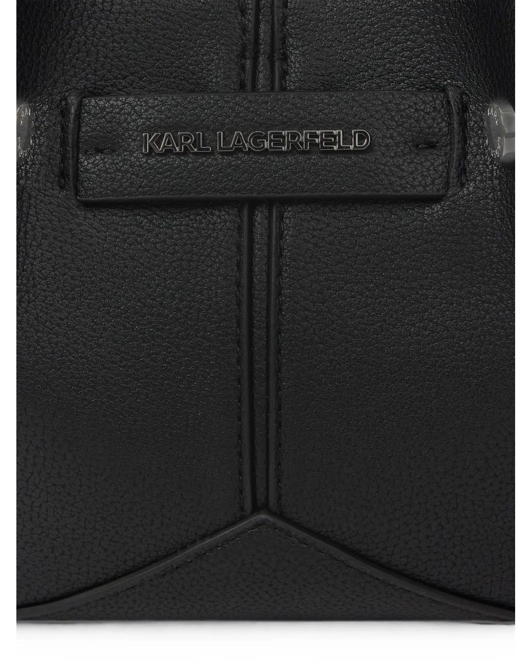 Karl Lagerfeld Black K/Pierced Mini Tote Bag