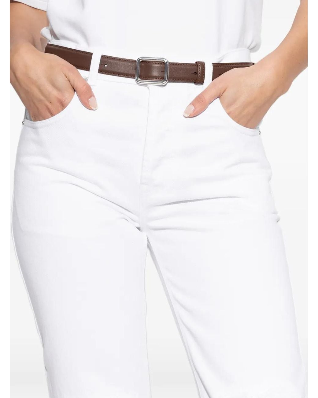 LIE STUDIO White Georgia Belt