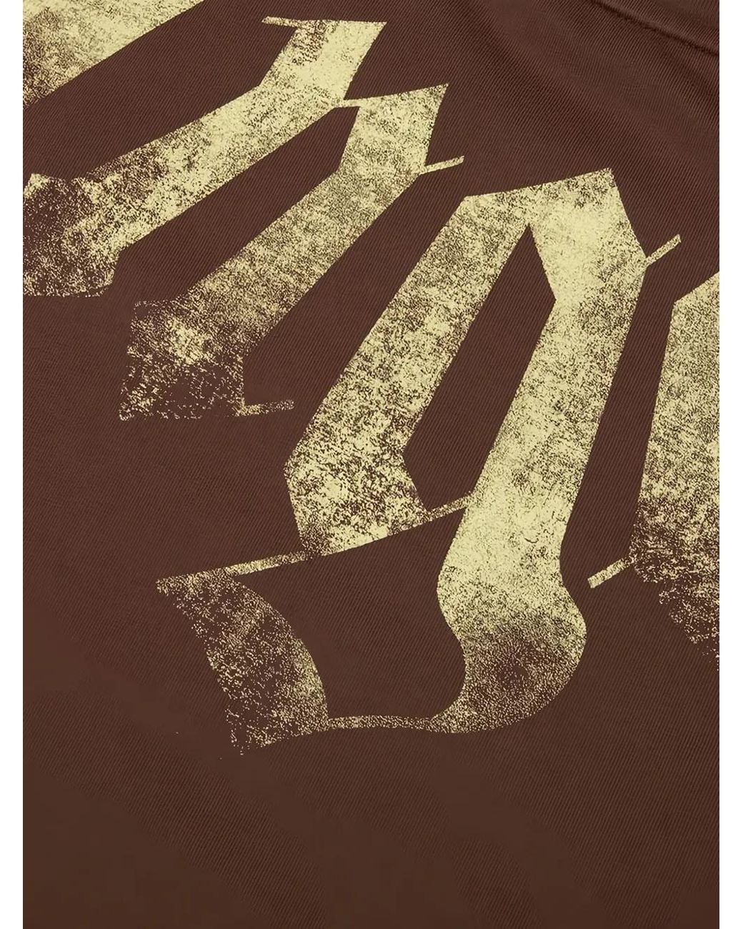 Palm Angels Brown Logo-Print Loose-Fit T-Shirt for men