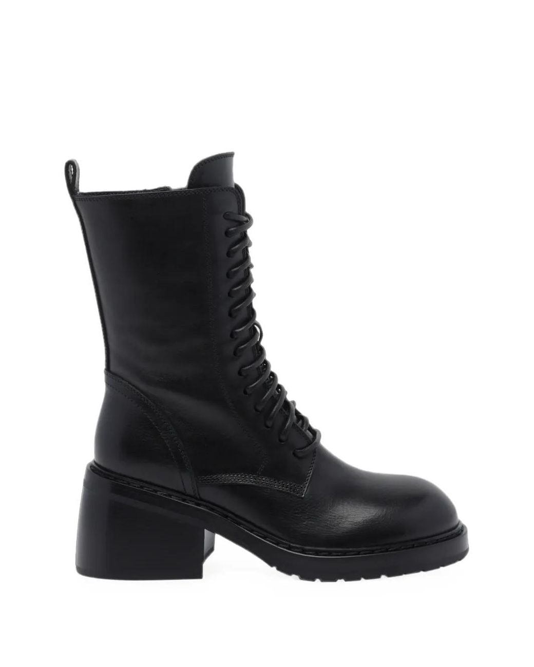 Ann Demeulemeester Black Heike Lace-Up Ankle Boots