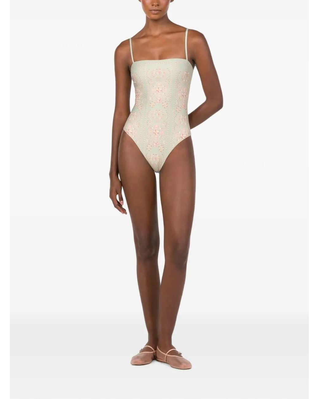 Agua Bendita Green Durazno Playa Swimsuit