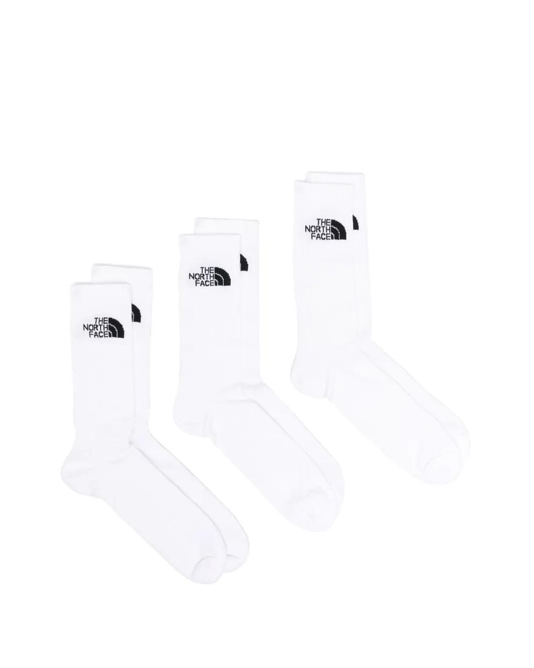 The North Face White Intarsia-Logo Socks (Pack Of Three)