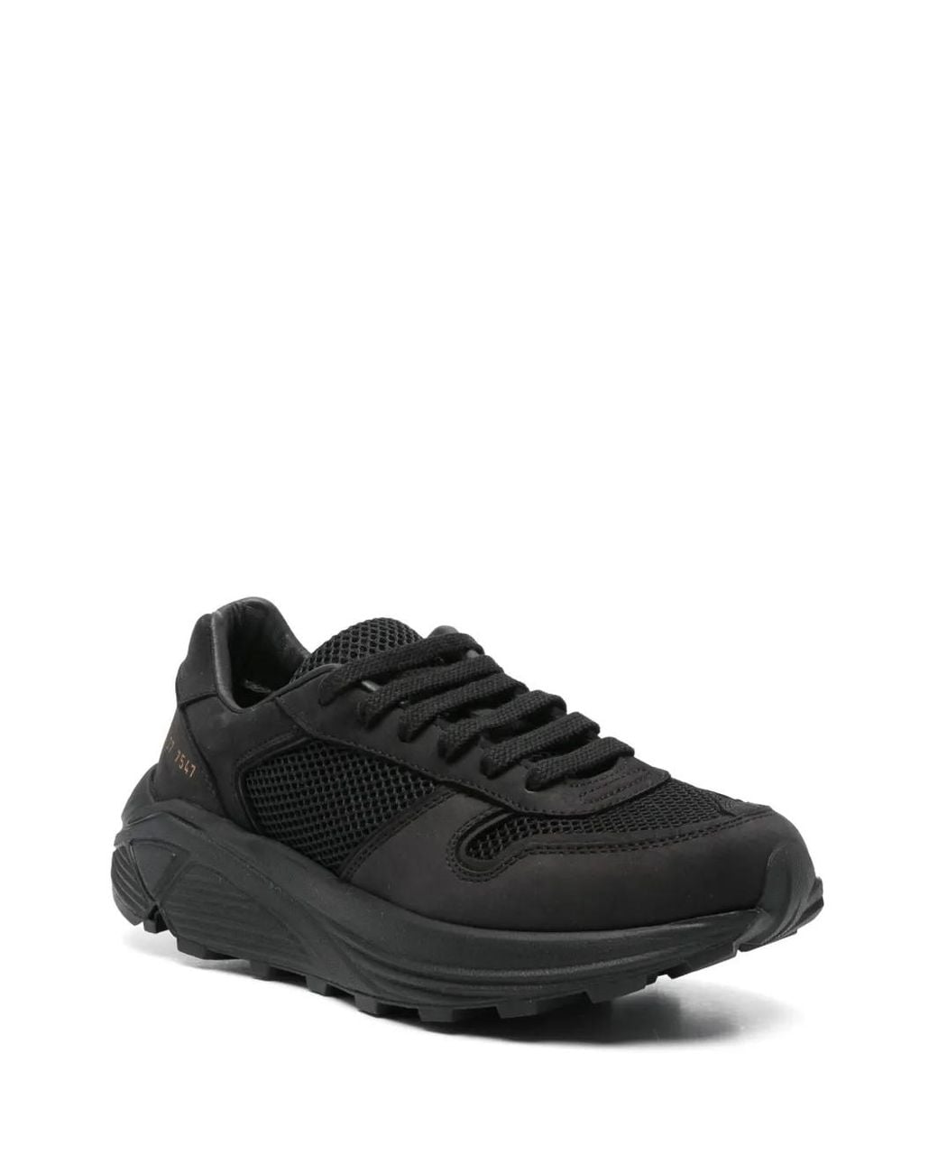 Common Projects Black Panelled Sneakers