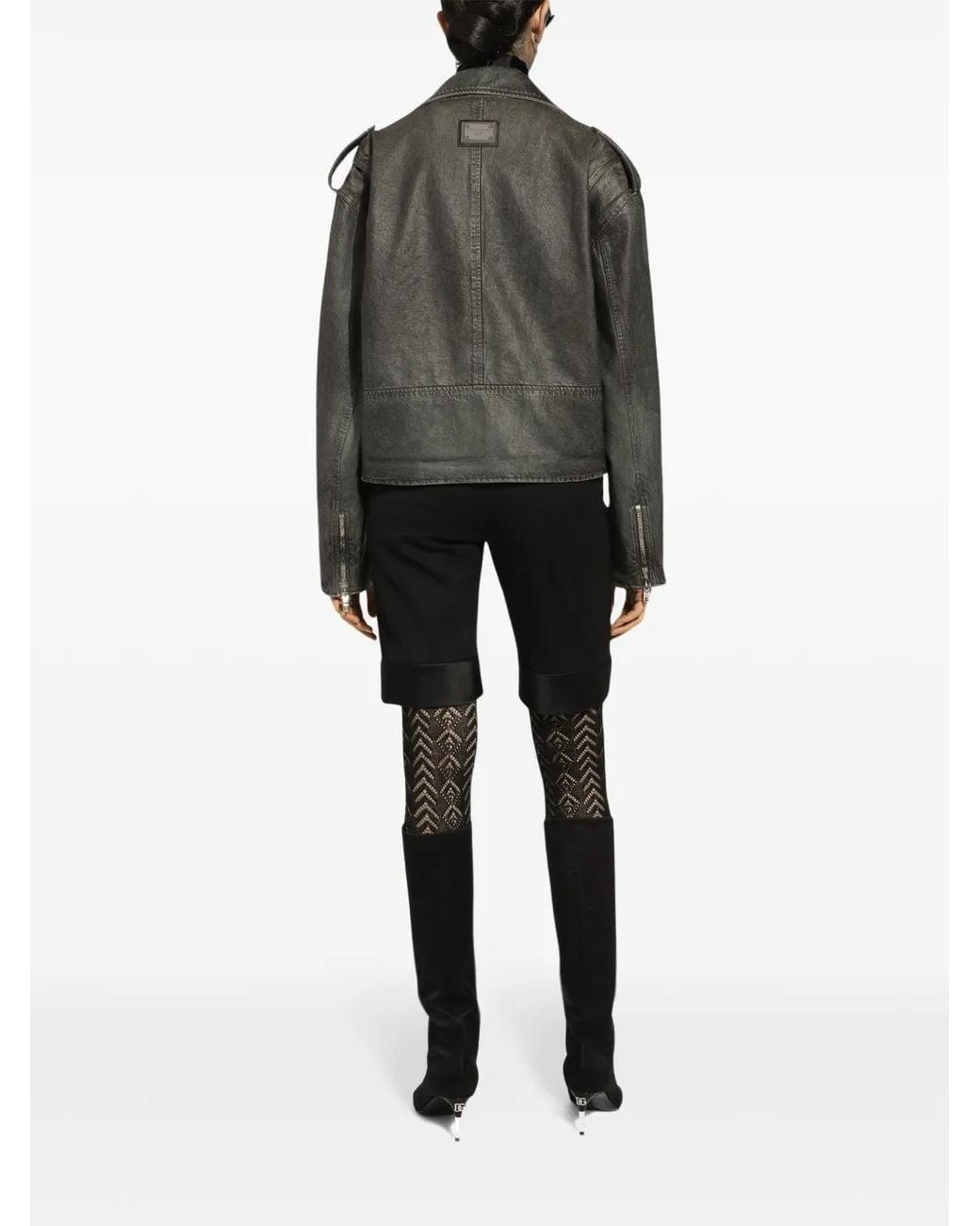 Dolce & Gabbana Black Chiffon Pussy-Bow Blouse